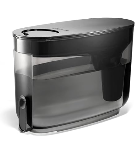 LifeStraw Home Studio Water Filter Dispenser, 10-Cup, Obsidian